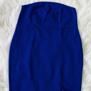 NWT Royal blue Strapless dress